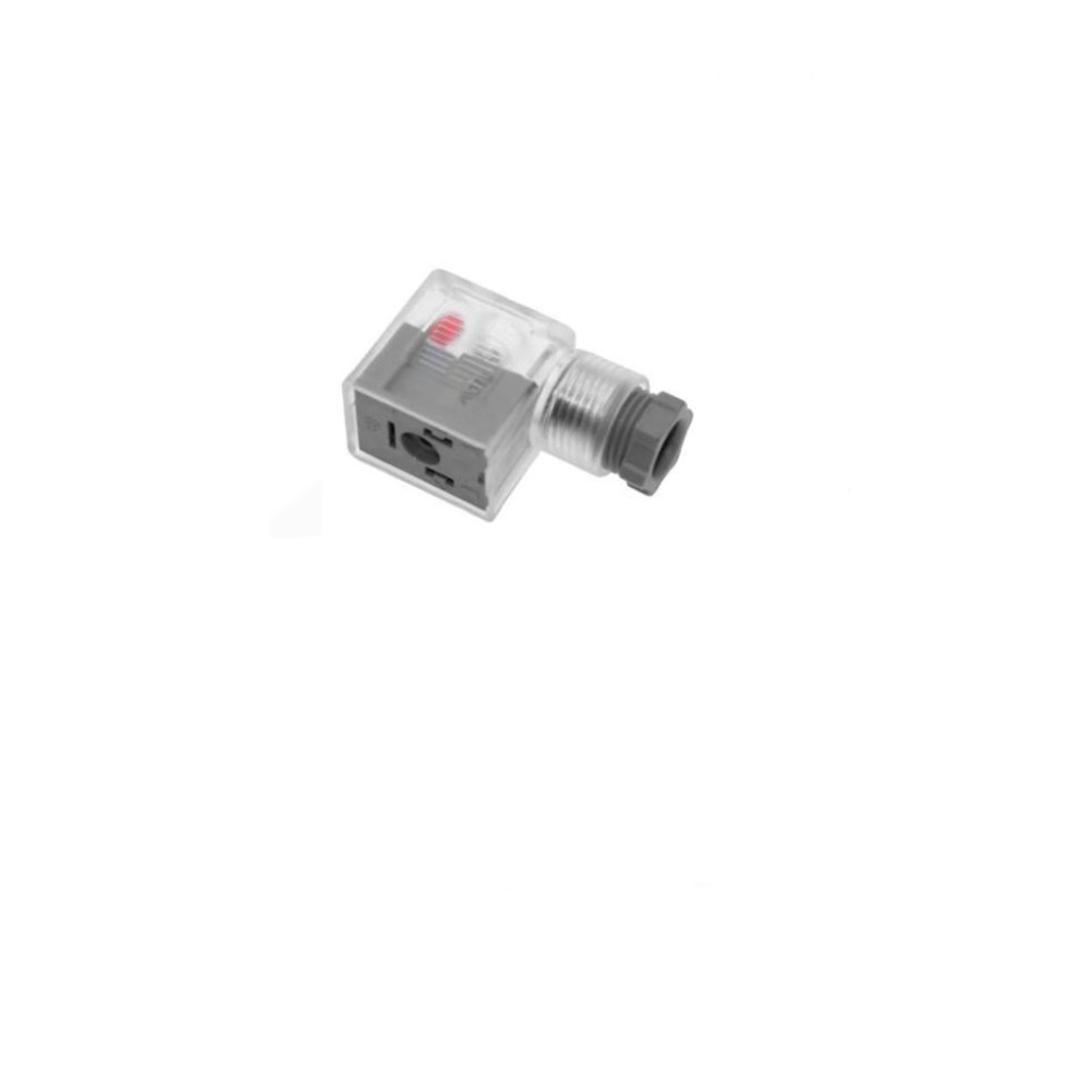 MENCOM SOLENOID VALVE CONNECTOR FORM B IND 2+G PG9 CG FW LED/DIODE, 10-50VAC/DC